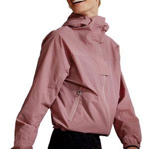 Custom Women's Pink Cropped Windbreaker <b>jacket</b> for men <b>Lightweight</b> Waterproof Outdoor Running Coat OEM Windbreaker Zip Up <b>Jacket</b> - Product Image 3