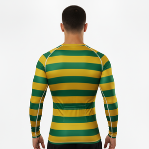 Custom Long Sleeve Rash Guard for Mens UV Sun Protection UPF 50 Spandex <b>Compression</b> <b>Shirts</b> Swim Surfing Quick Dry Rashguard - Product Image 5