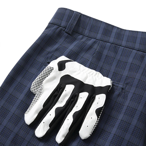 Shorts Bermuda à Carreaux pour Homme, Taille Mi-Haute, Fermeture Boutonnée, Tissu Oxford Décontracté, Motif à Carreaux - Product Image 4