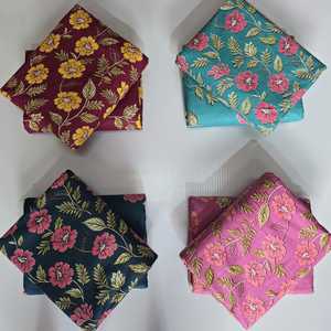 Top Bottom Unstitched Woven Jaipuri Printed Denim Fabric Set | 60x60 | 1 Batch 5m Top 5m Bottom | Girls Boys Suit | Home Textile - Product Image 1