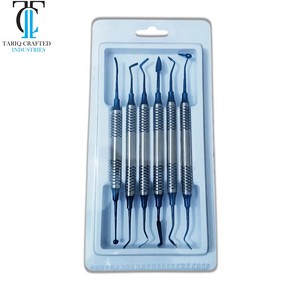 Kit professionnel d'instruments de restauration dentaire en composite, outils de modelage en acier inoxydable pour la pose de composite, certifié CE - Product Image 1