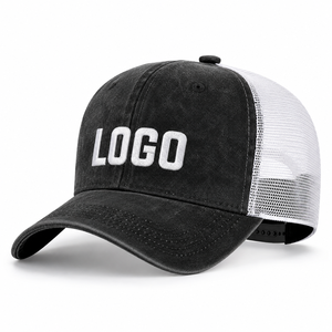 OEM Manufacturer Custom Custom Embroidered Logo Unstructured Trucker <b>Cap</b> Breathable Mesh Back Polyester Front Panel Outdoor - Product Image 1