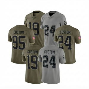 Op maat gemaakte camouflage voetbaltenue groothandel gepersonaliseerd logo naam nummer American football shirt team sportkleding trainingsuniform - Product Image 1