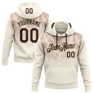 Sweat-shirt à capuche de sport et de chasse OMMIZ INDUSTRY, personnalisé, marron-crème, motif arbre camouflage 3D dégradé, vente en gros - Product Image 1