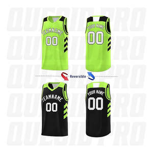 Maillots de basket-ball personnalisés à séchage rapide, antibactériens, pour hommes et femmes, vêtements de sport en polyester, fournisseur en gros de maillots de basket-ball - Product Image 2