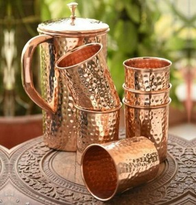 Pure Copper Hand-made <b>Portable</b> <b>Vacuum</b> Flask Thermos with 6-12 Hours Thermal Insulation Contemporary Design Gift Box Packaging - Product Image 6