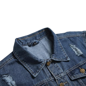 New Loose Fashion Denim Bomber With Stand Collar Workwear Casual <b>Upper</b> Clothes Men's Spring And Autumn Jacket - Product Image 4