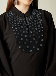 Wholesale Dubai Black <b>Kaftan</b> for Women Hand Work <b>Kaftan</b> Traditional Islamic Clothing and Accessory Designed for Muslims - Product Image 5
