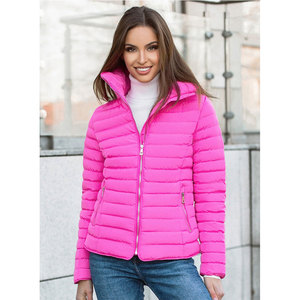 Chaqueta Acolchada de Invierno para Mujer con Cuello Alto, Manga Larga, Cierre de Cremallera Completo, Estilo Urbano y Cálida - Product Image 5