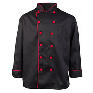 Uniformes de Chef de Manga Larga en Color Negro, de Poliéster y Algodón, para Hotel y Restaurante - Product Image 4