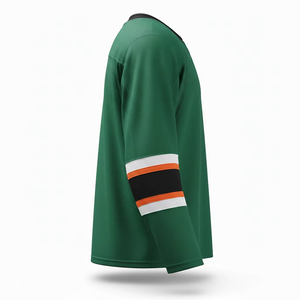 Jersey de Hockey sobre Hielo para Hombre, Invierno, 100% Poliéster, Talla Adulto, Color Sólido, Absorbe la Humedad, Protección UV, Nombre del Equipo Personalizado - Product Image 6