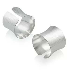 Anillo para Servilletas de Acero Inoxidable, Diseño Clásico, 2.5 cm de Ancho, Decoración Duradera para Mesa de Boda - Product Image 2