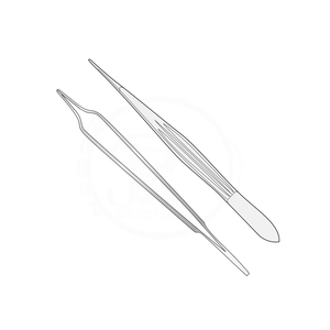 Pinzas de disección modificadas McIndoe HC-CL-181 de 152 mm de largo y punta de 1 mm, modificadas para disección fina y precisa, quirúrgicas y dentales - Product Image 6