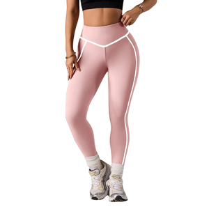 Leggings de Yoga de Cintura Alta para Mujer, Control de Abdomen, Elásticos, para Fitness, Entrenamiento, Running, Gimnasio, Ropa Deportiva, Pantalones de Compresión Suave - Product Image 1