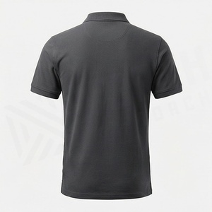 เสื้อโปโลผู้ชายผ้าฝ้ายแท้ พิมพ์ลายปักโลโก้ ไซส์ใหญ่  แบบเรียบ  สำหรับกอล์ฟ  ออกแบบเองได้  สีตามสั่ง - Product Image 2
