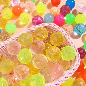 Pelotas de Goma Mixtas de 25 mm, Coloridas, con Diseño de Fondo Marino, Juguetes Flotantes para Niños, Pelotas Rebotantes al por Mayor - Product Image 1