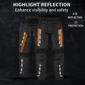 Pantalones de Motociclismo para Hombre, de Alta Calidad, Impermeables, de Cordura Textil Blindada, con Protectores Extraíbles para Motociclismo - Product Image 5
