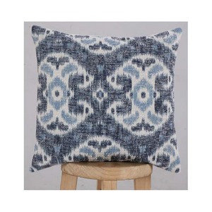 Funda de Cojín de Algodón y Lino con Patrón Geométrico Abstracto, Hecha a Mano, Estilo Bohemio, Decorativa para el Hogar - Product Image 1