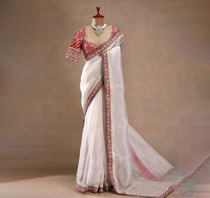 <b>Hot</b> Selling Banarasi Soft Silk <b>Saree</b> Latest Traditional Design for Bridal Wedding Festival Wear Indian Pakistani Clothing - Product Image 1