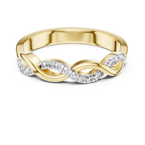 Bague en or blanc 14 carats avec diamant rond cultivé en laboratoire pour femmes |   Vêtements de fiançailles |   Nouveau diamant cultivé - Product Image 6