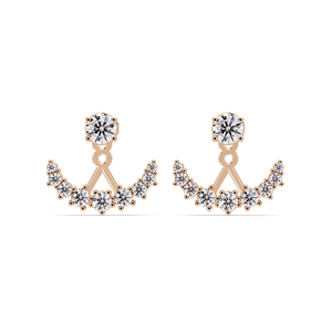 Pendientes de Diamantes de Laboratorio en Plata 925 Personalizados, Fabricante de Joyería de Marca Privada OEM ODM, Colección de Diseño Premium Hecha en India - Product Image 2
