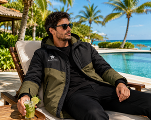 Premium Waterproof Swim Parka Long Hooded Winter Swimming <b>Jacket</b> for <b>Men</b> and Women - Product Image 5