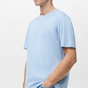 Custom 100% Cotton New Arrival <b>Men's</b> <b>Oversized</b> <b>Gym</b> Fitness Training T-<b>Shirts</b> Plain Dyed O-Neck OEM ODM - Product Image 5