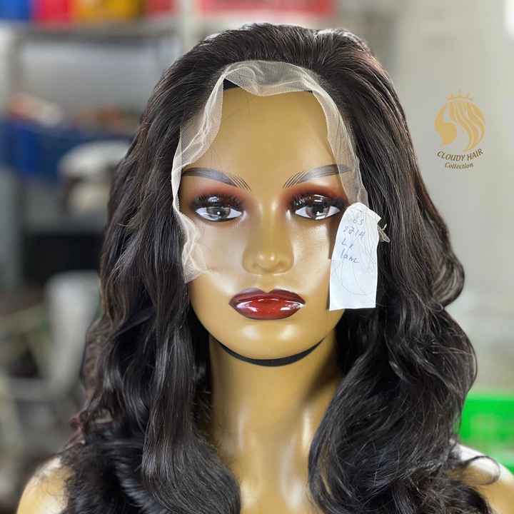 Frontal 13x4 Wig Body Wave Black 100% Vietnamese Human Hair LONG LASTING Manufactured by Cloudyhaircollection