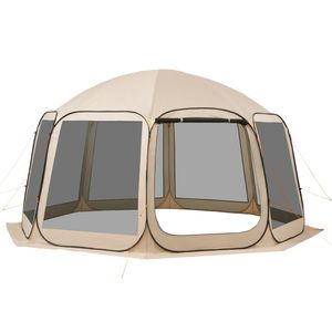 Tenda a Schermo Pop-Up 15 x 13,8 piedi per 12-15 Persone, Portatile con Borsa per il Trasporto e Lati con Zanzariere, Gazebo Schermato - Product Image 1