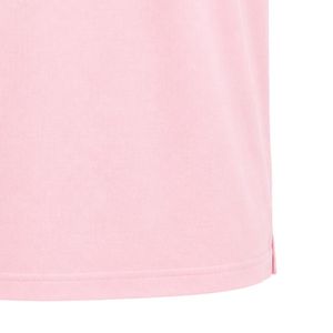 Light Pink Collared Polo <b>T</b> <b>Shirt</b> Featuring JJ Embroidered Letter Logo on Front Chest Only Blank Back Short Sleeve Casual Fashion - Product Image 6