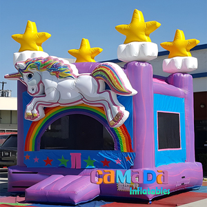 Unicorn công chúa cô gái bị trả lại nhà thương mại <span class=keywords><strong>PVC</strong></span> Bouncer <span class=keywords><strong>Inflatable</strong></span> thư bị trả lại nhảy lâu đài 13x13 thư bị trả lại nhà đồ chơi bơm hơi - Product Image 1