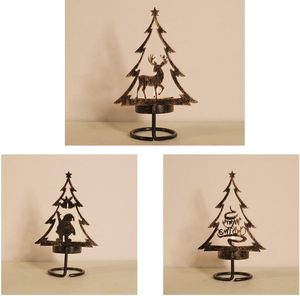 <b>Tealight</b> <b>holder</b> for Christmas candles metal tree reindeer candle <b>holder</b> - Product Image 2
