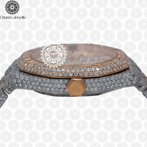 Charm_Jewells Luxury Men's Stainless Steel <b>Watch</b> 42mm Tonneau Case <b>Mechanical</b> Movement Sapphire Crystal Analog Dial - Product Image 2