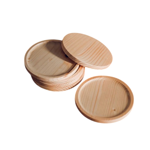 Posavasos redondos modernos de madera natural, juego de posavasos ecológicos para bebidas, para decoración de mesa en el hogar o restaurante. - Product Image 2