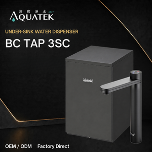 Distributeur d'eau chaude, froide et ambiante Aquatek BC Tap 3SC AQ-500A, système d'eau filtrée électrique sous évier en acier inoxydable RO - Product Image 1