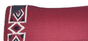 Couverture de selle d'équitation western en laine indienne, design artisanal, en cuir, sur mesure, sans doublure/sans rembourrage, pour l'équitation - Product Image 5