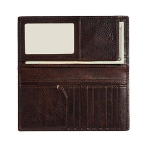 Cartera Larga de Cuero Genuino para Hombre y Mujer, Cartera de Viaje, Tarjetero de Cuero - Product Image 2