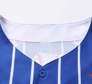 Vintage Style Baseball Jersey - Hip Hop Streetwear Mesh Top - Full <b>Button</b> Down Casual Sporty Shirt for Mens Fashion - Product Image 3