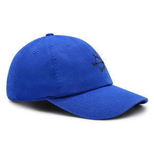Casquette de baseball bleue à 6 panneaux avec logo arc et flèche brodé, unisexe, réglable, en coton, décontractée, pour adulte / adaptée aux quatre saisons - Product Image 2