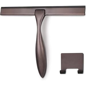 Tergivetro multiuso da 12 pollici per porte doccia, finestre del bagno e vetri auto - Bronzo e acciaio inossidabile - Product Image 1