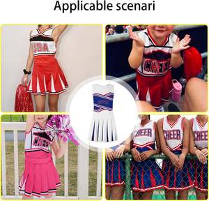 Uniformes de cheerleading sur mesure fabriqués en usine, confortables et extensibles, ensembles de vêtements de sport professionnels pour filles - Product Image 6