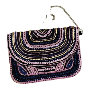 Exclusive Banjara กระเป๋าคาดลูกปัดสไตล์โบโฮสำหรับสตรี,กระเป๋าลูกปัดสไตล์โบโฮสำหรับผู้หญิงงานตอนเย็นนักออกแบบแฮนด์เมด - Product Image 1
