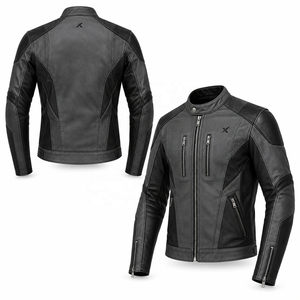 Blouson de moto en cuir pour performance urbaine |   Charbon Noir Rouge Bleu |   Fabricant OEM ODM |   Qualité de conception haut de gamme | - Product Image 2