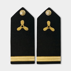 Nouvelles épaulettes brodées personnalisées de haute qualité, demande OEM pour accessoire de plaque d'épaule/épaulettes pour uniformes - Product Image 4