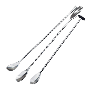 Cuchara de Barra de Acero Inoxidable Genuina de Excelente Calidad, Pulido Espejo, para Café y Té, Cuchara Larga para Remover, Mejor Precio - Product Image 1