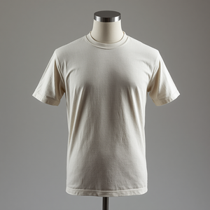 เสื้อยืดผู้ชายผ้าฝ้ายแบบเรียบง่าย แขนสั้น พร้อมบริการรับผลิตแบบ OEM ODM - Product Image 1