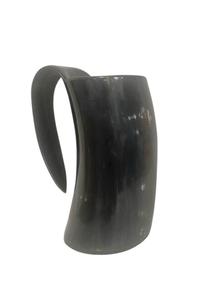 Mug en corne de vache durable, poli, sûr pour les aliments, laqué, fait main, écologique, compatible lave-vaisselle, léger, moderne, de luxe, pour mariage, bière - Product Image 2
