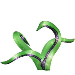 Confezione da 2 Tentacoli di Polpo Gonfiabili con Luci LED per Halloween, Decorazioni Impressionanti per Esterni e Giardino - Product Image 2