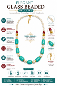 Elegante Collar de Cuentas de Vidrio Hecho a Mano, Joyería de Moda con Cuentas Coloridas para Uso Casual, Étnico y de Diseño - Product Image 6