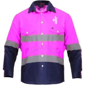 <b>Reflective</b> Shirt Work Wear Safety <b>Mens</b> Fire Retardant FR Welding Shirt with Poly Cotton Fabric and Custom Logo Temperature Jobs - Product Image 5